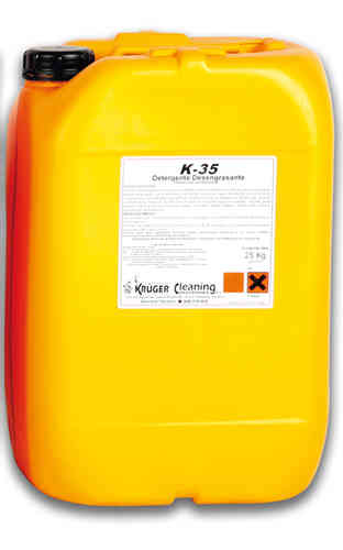 K-35 Detergente alcalino multiusos de 25 kilogramos